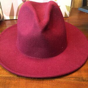 Burgundy Felt Hat